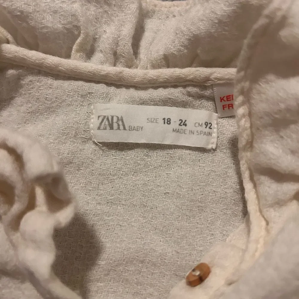 Cute linen baby outfit